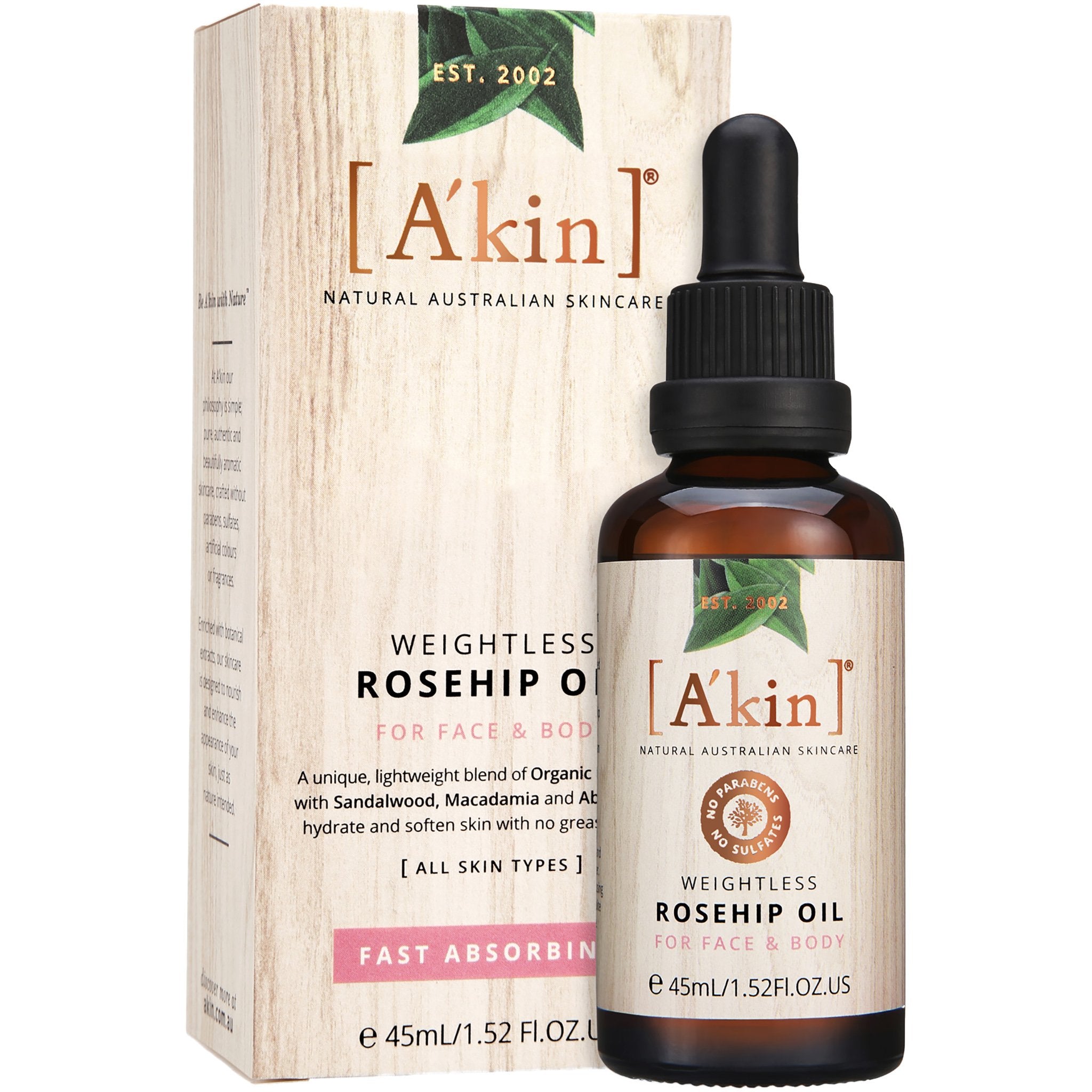 Weightless Rosehip Oil For Face and Body