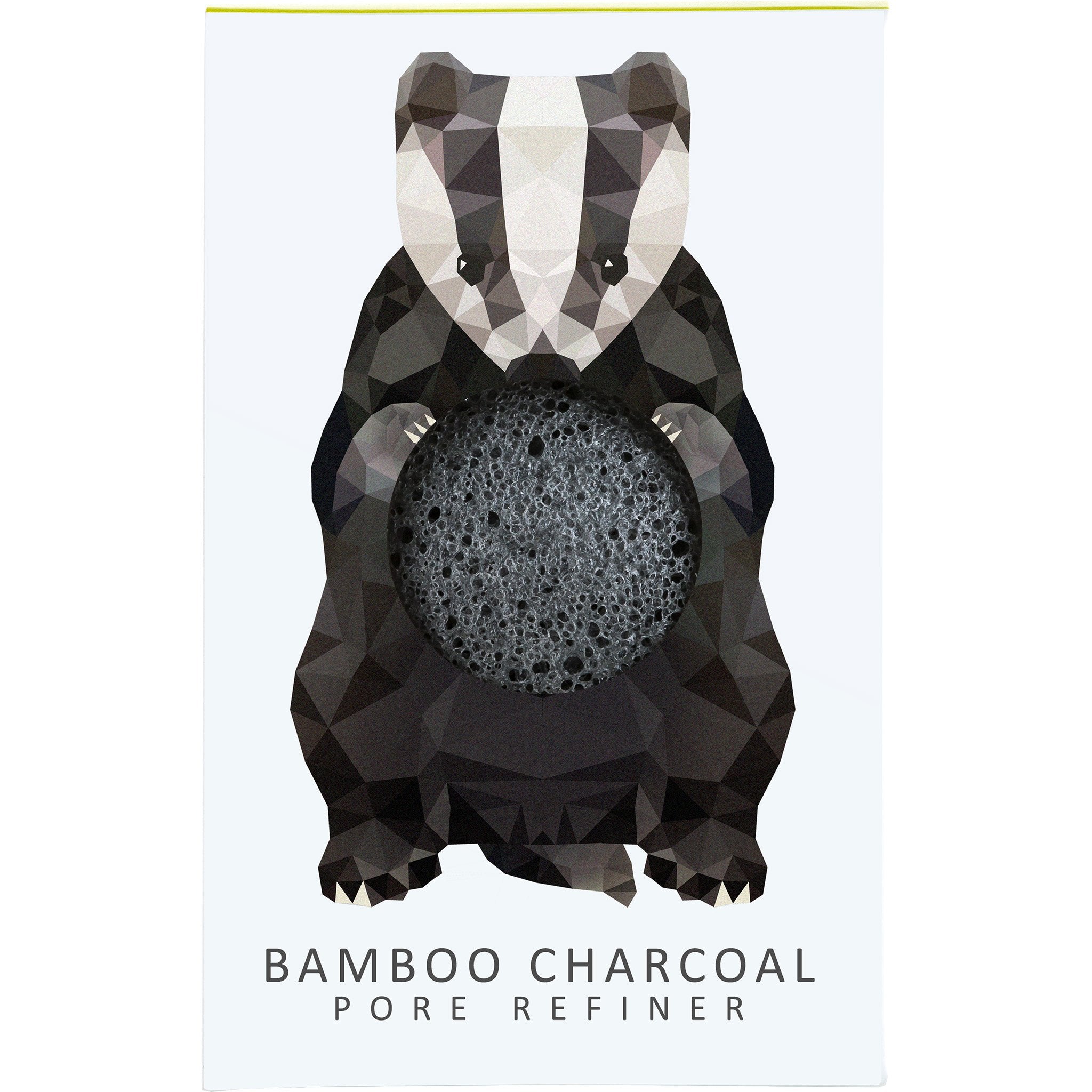 Woodland Badger Pure Konjac Mini with Bamboo Charcoal