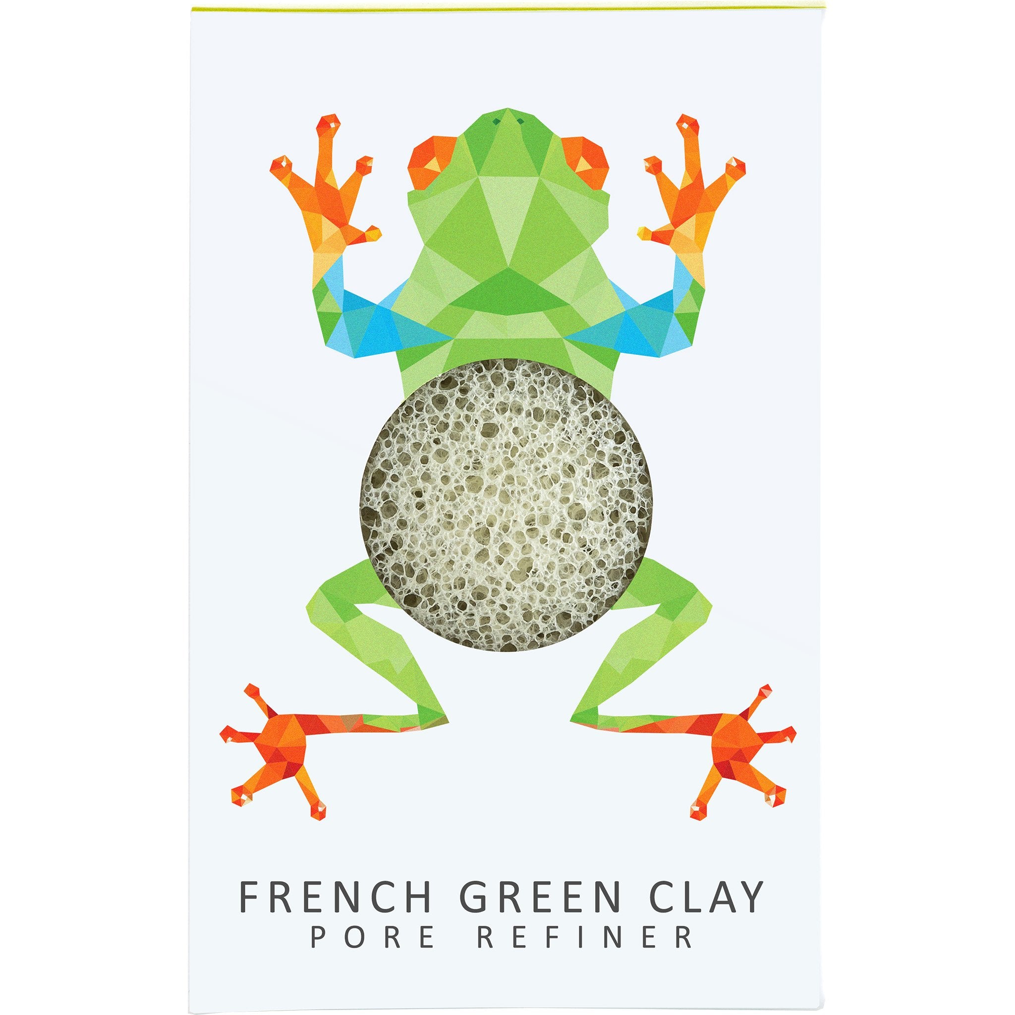 Rainforest Tree Frog Mini Face Puff - Green French Clay